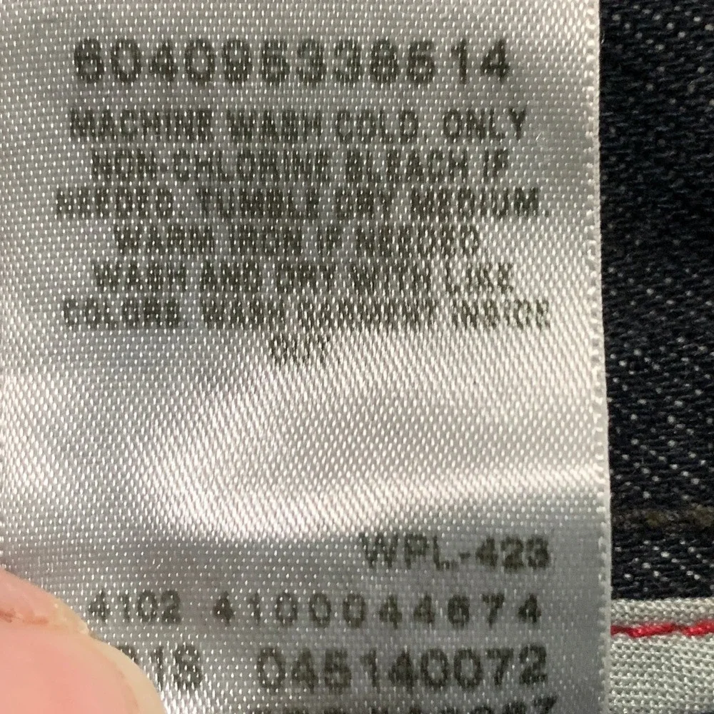 Levi's 514 Jeans Slim Straight Men's Black Denim Size 32x30‎